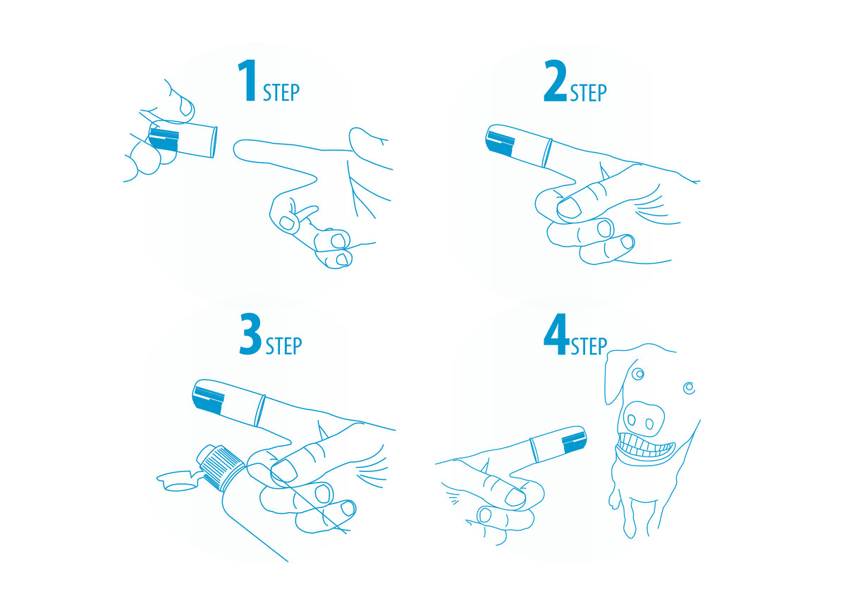 AFP Sparkles Finger Brush (6pack)