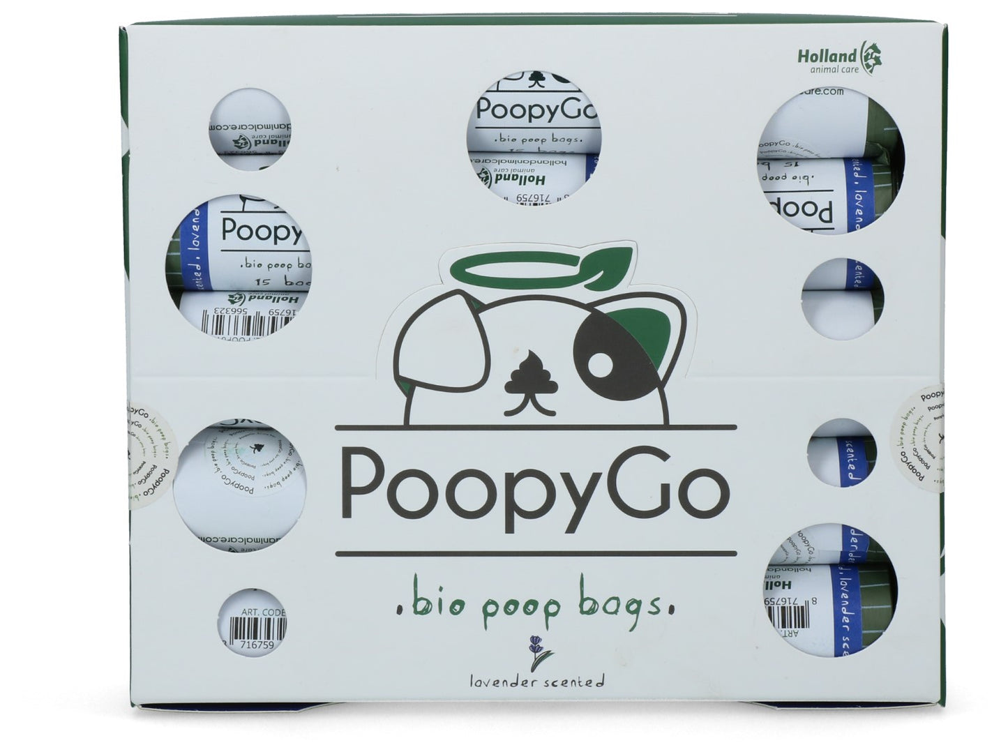 PoopyGo Umweltfreundlich Einzelrolle Lavendelduft