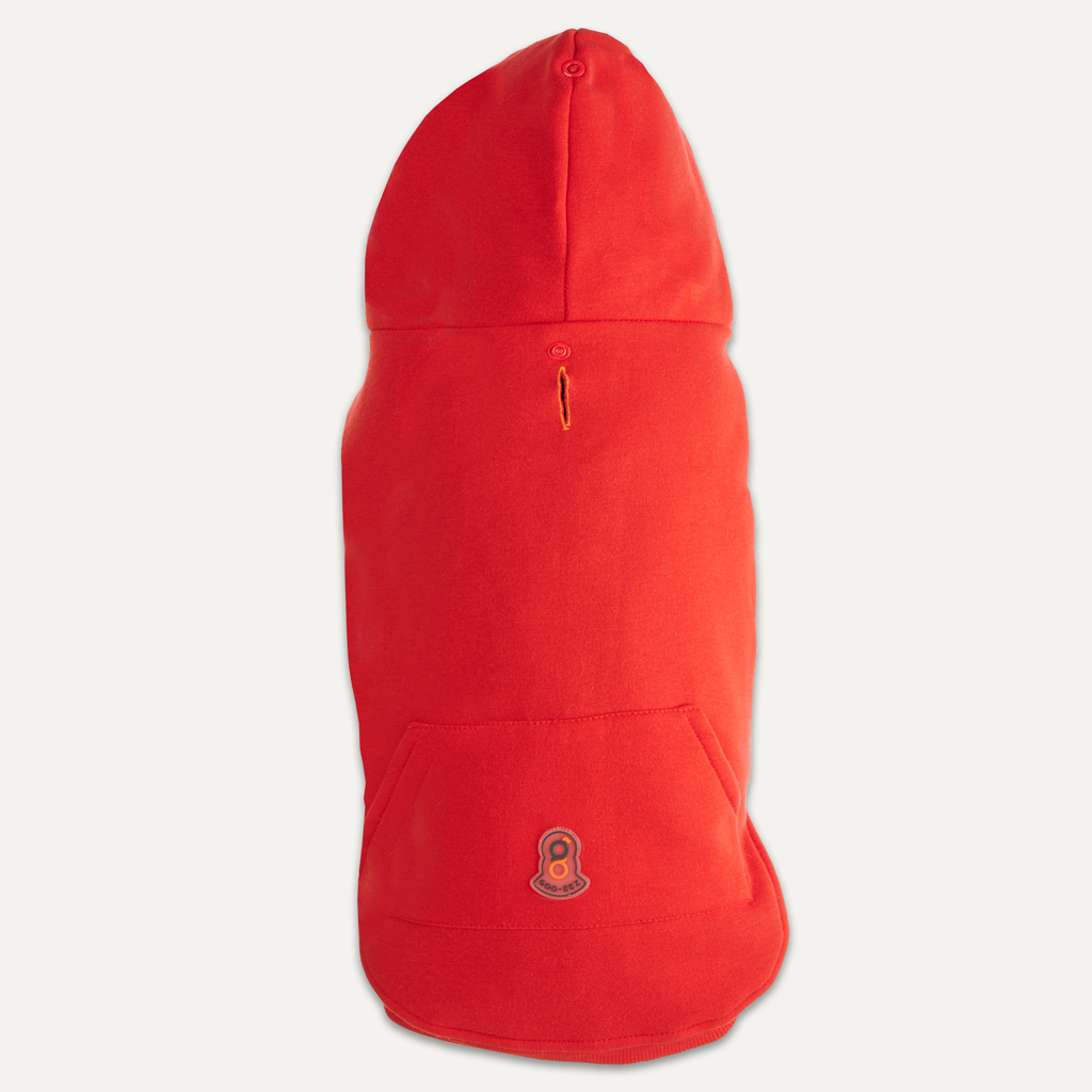 Gooeez Kangaroo Fleece Hoodie XS Red/Black