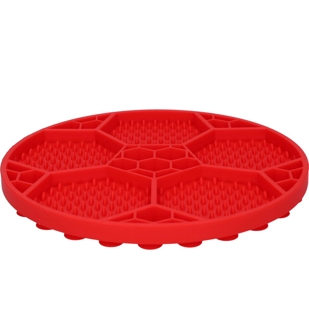 Eat Slow Live Longer Lick Mat Voetbal Blauw