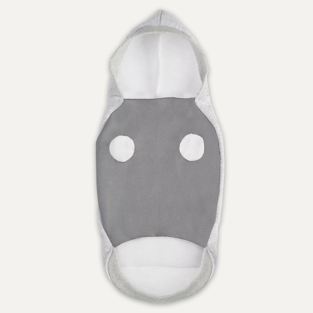 Gooeez Kangaroo Fleece Hoodie 2XS Heather Grey/Grey