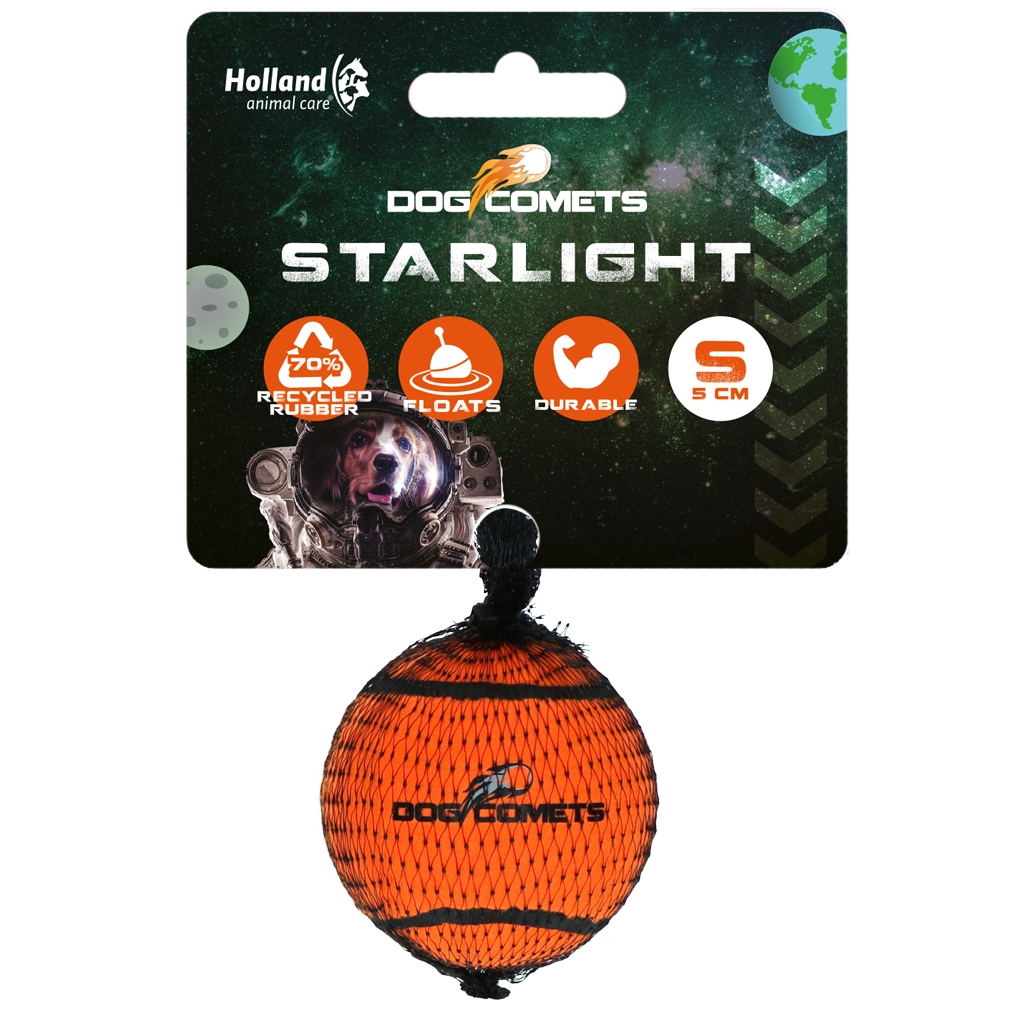 Dog comets Starlight Star Tennisbal S Oranje 1st