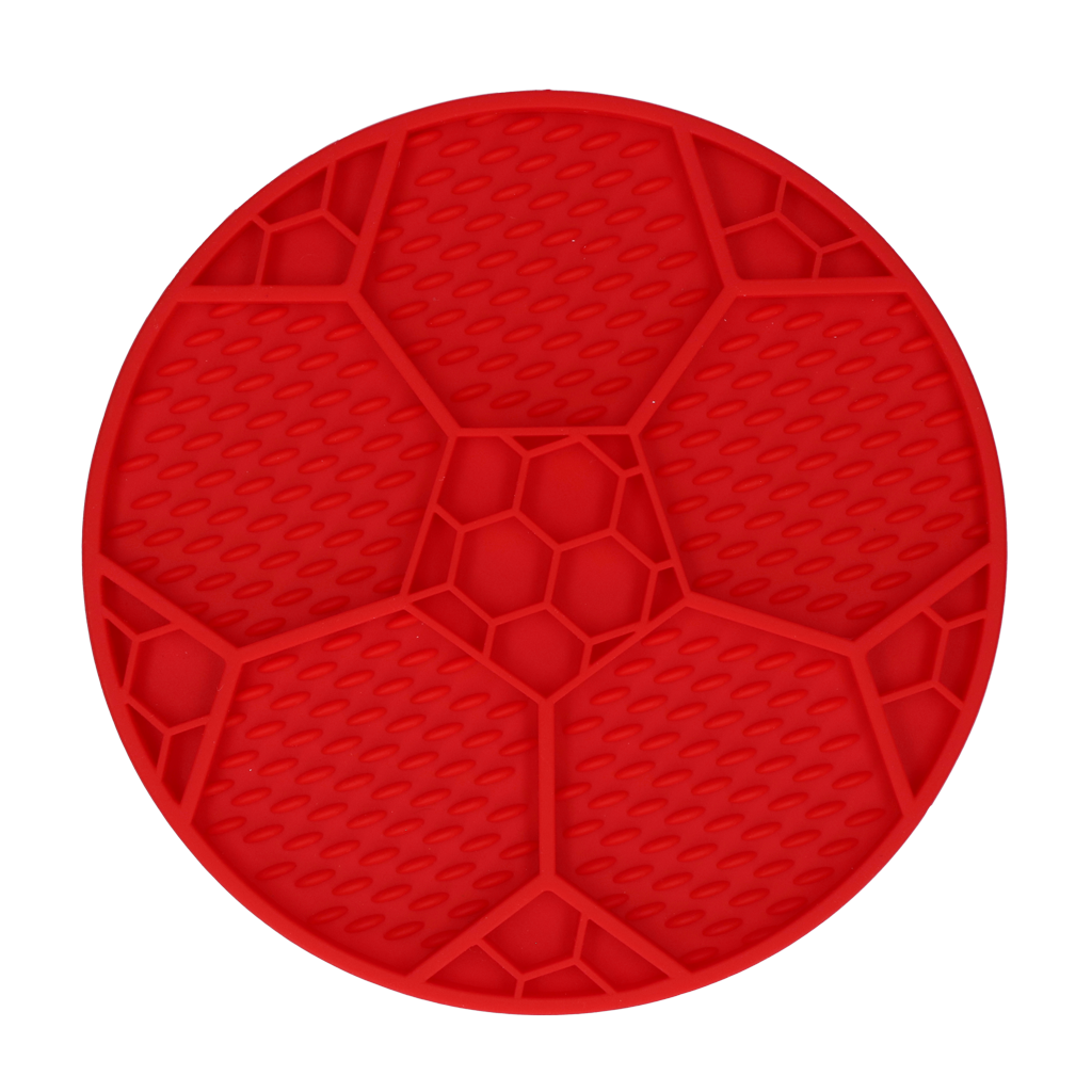 Eat Slow Live Longer Lick Mat Voetbal Blauw