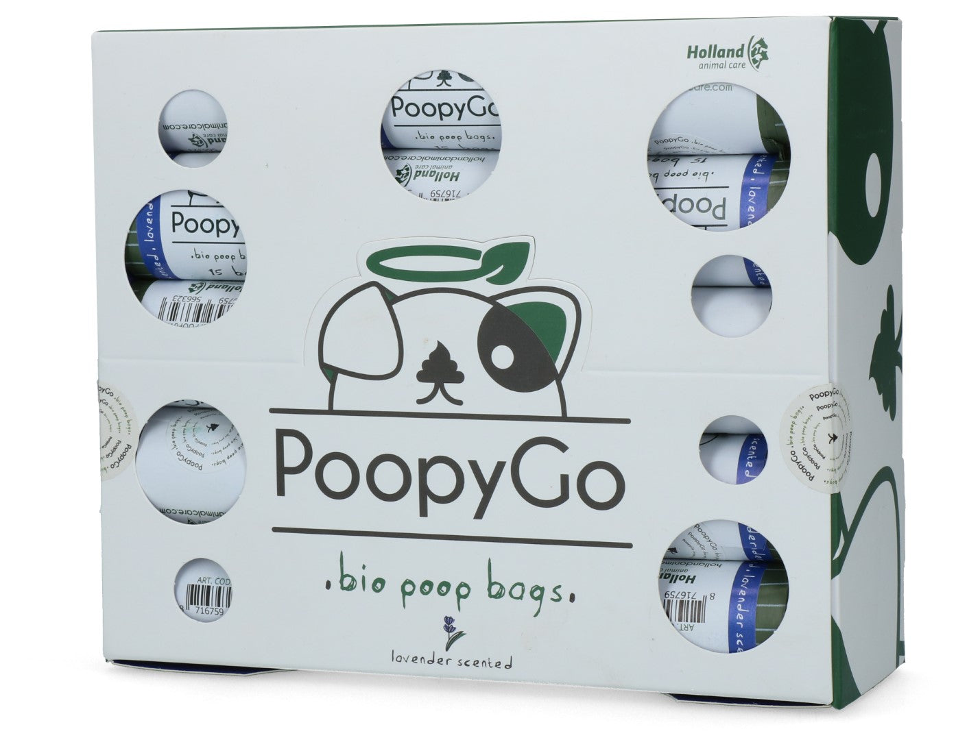 PoopyGo Umweltfreundlich Einzelrolle Lavendelduft
