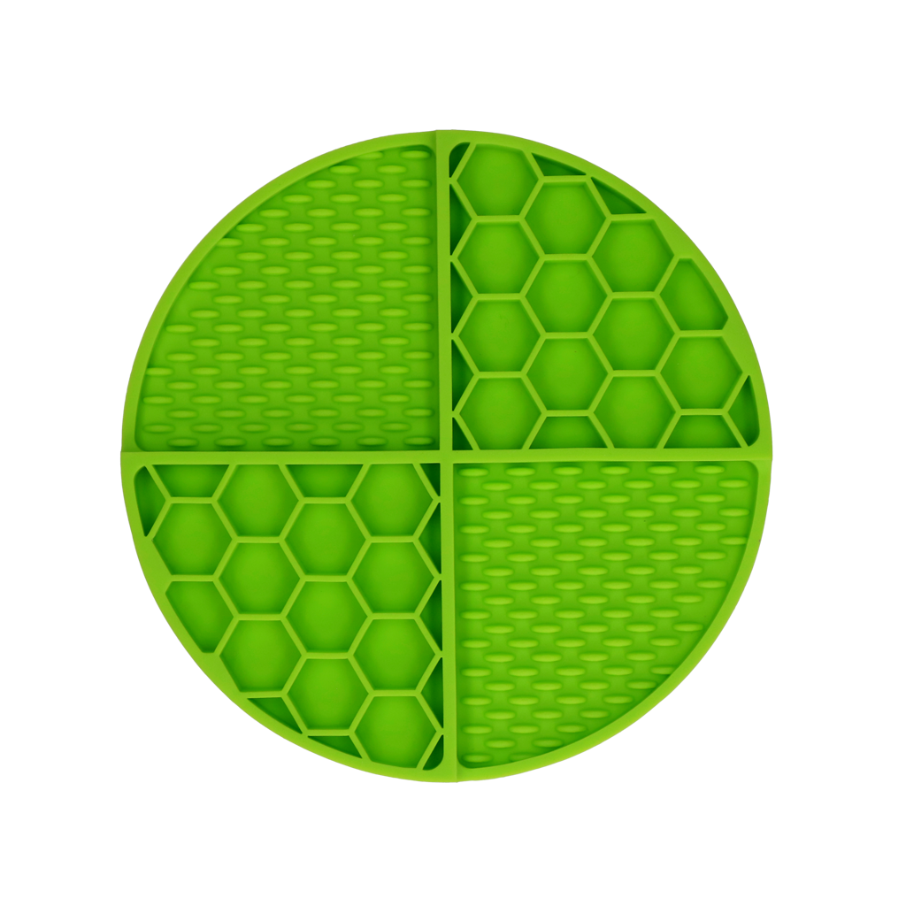 Eat Slow Live Longer Lick Mat Dimensions Circle Red