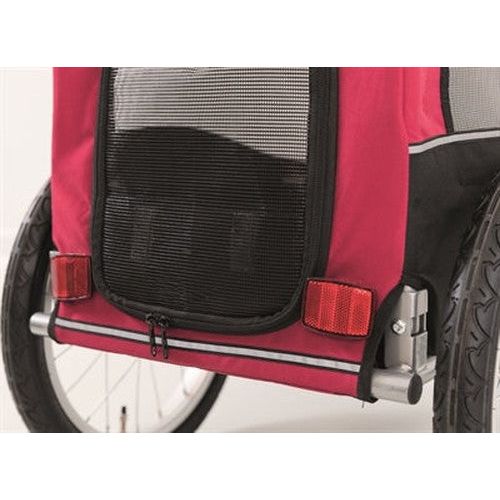 Trixie-Hundefahrrad-Anhänger Schwarz / Rot