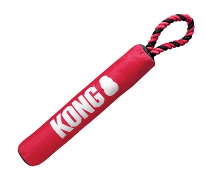 Kong Stick Mit Seil Rot/Schwarz