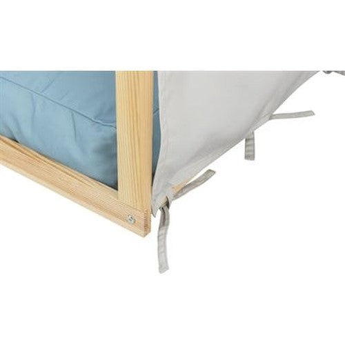 Trixie Hundekorb Zelt Lias Holz Sand / Blau