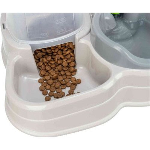 Trixie Futter- Und Wasserspender Kunststoff Grau / Taupe