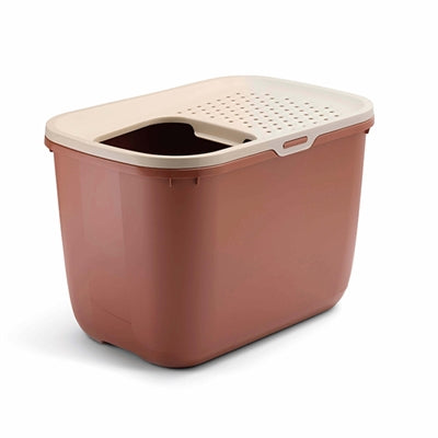 Savic Katzentoilette Hop In Champagner-Rosa / Terrakotta