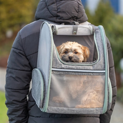 Trixie Hunde-Rucksack Chloe Hellgrau