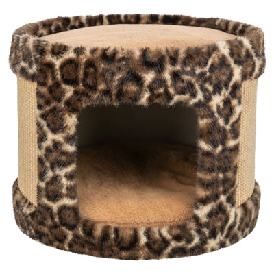 Trixie Kratztonne Leo Panther Print Braun