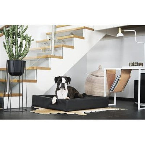 Bia-Bettbezug Aus Kunstleder Hundekorb Schwarz