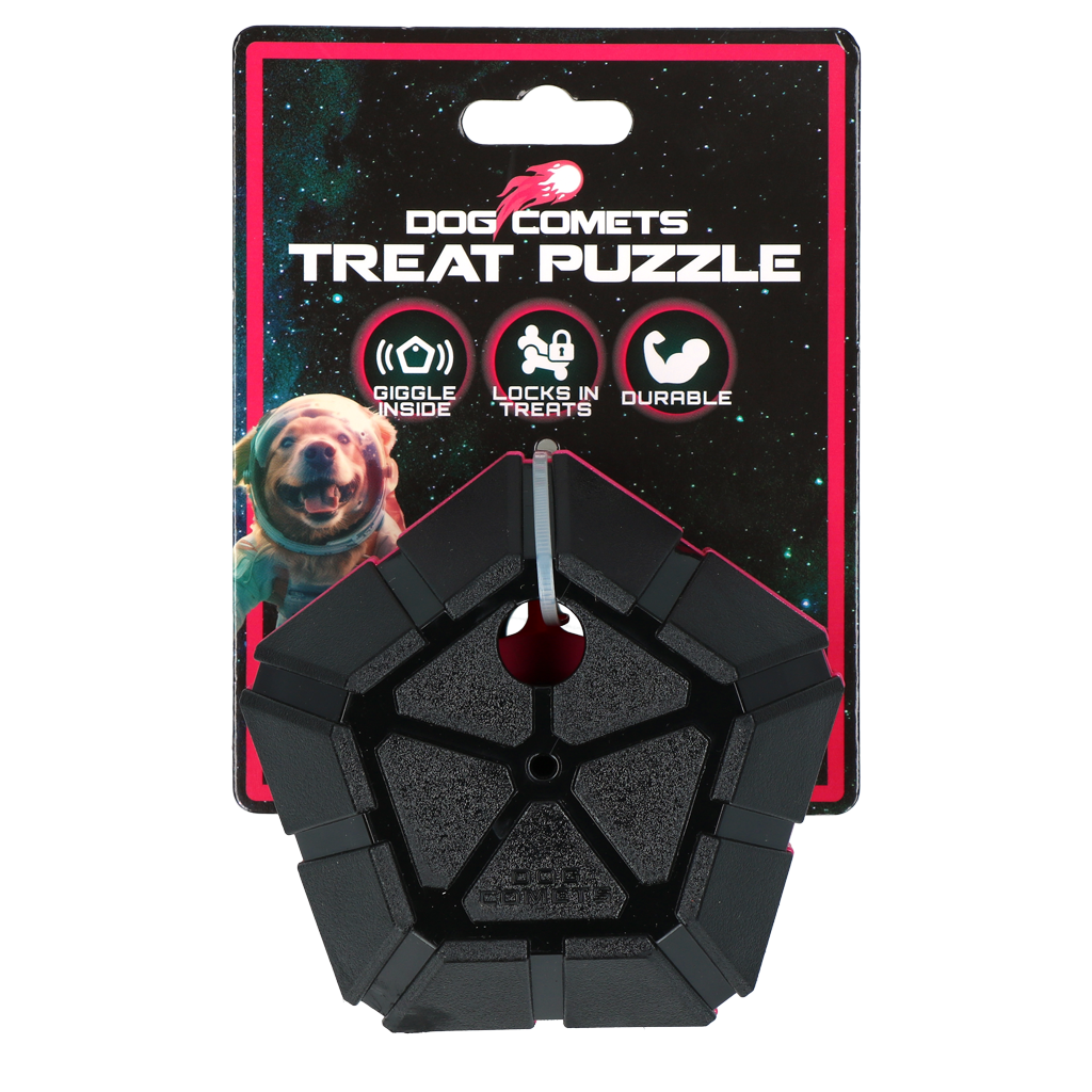 Dog Comets Treat Puzzle Rosa
