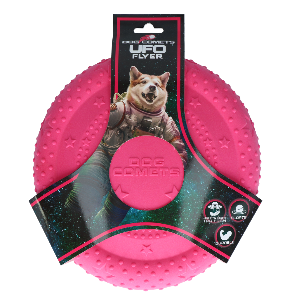 Dog Comets UFO Flyer Rosa