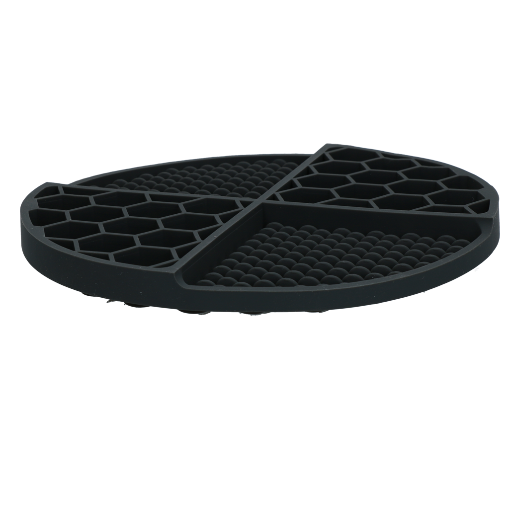 Eat Slow Live Longer Lick Mat Dimensions Circle Grau