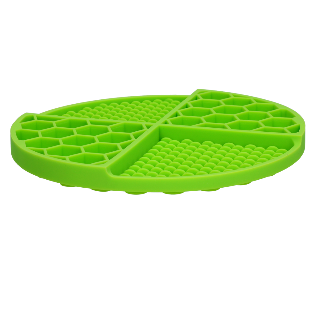 Eat Slow Live Longer Lick Mat Dimensions Circle Grün