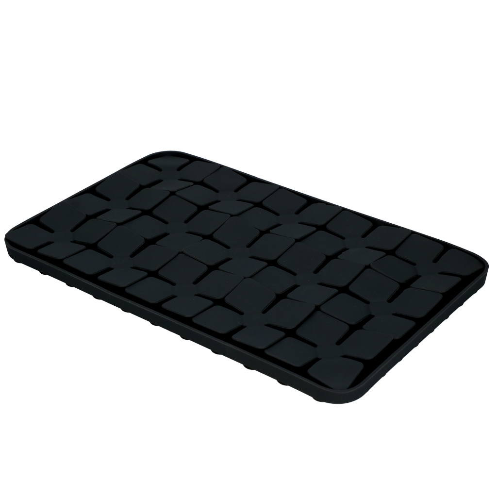 Eat Slow Live Longer Lick Mat Dimensions Flower Grau