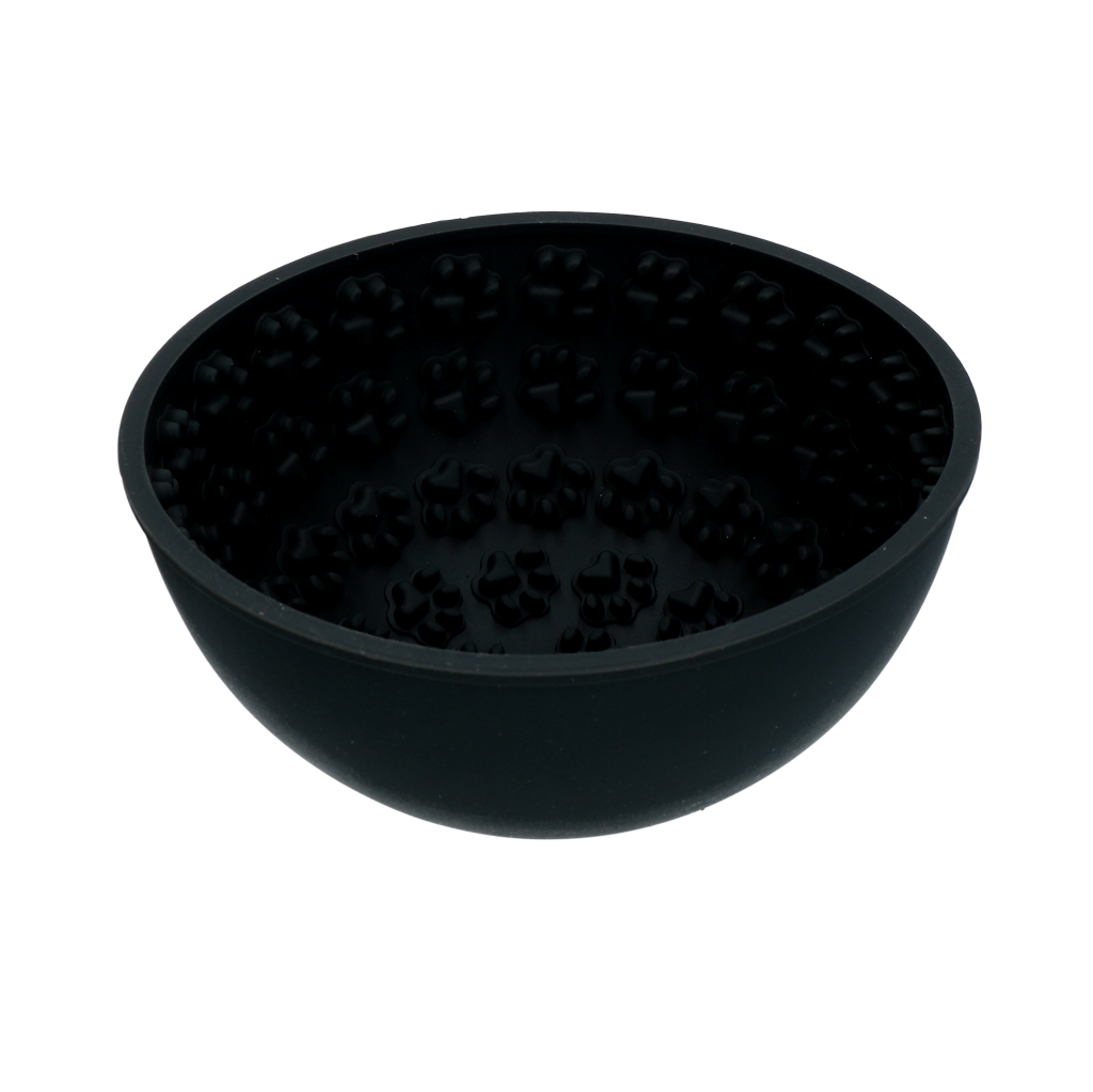 Eat Slow Live Longer Lick Mat Wobble Bowl Grau