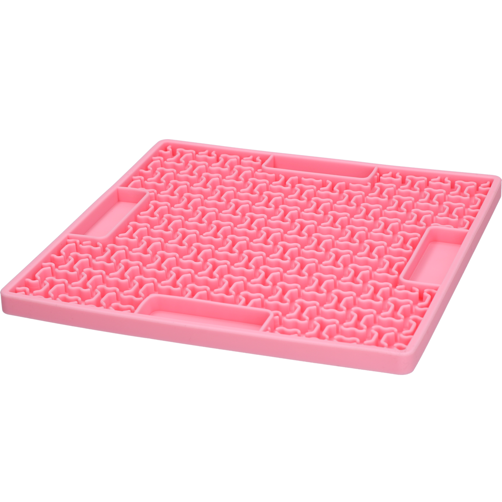 Eat Slow Live Longer Lick Mat Bones Rosa