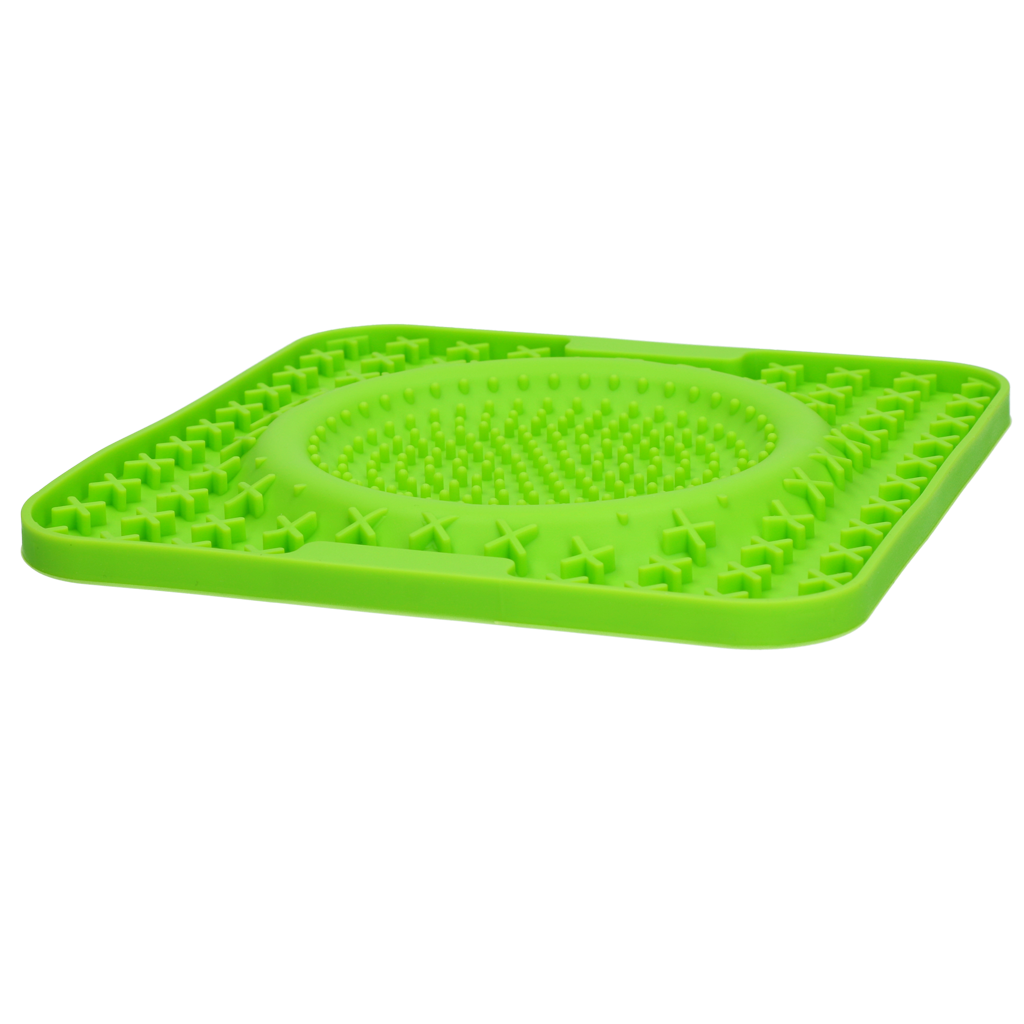 Eat Slow Live Longer Lick Mat Wave Grün