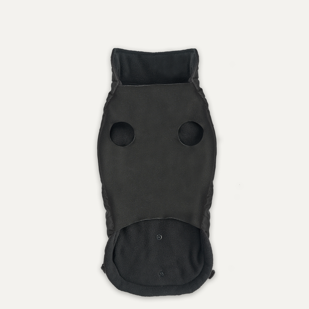 Goo-eez Mock Neck Signature Wrap Jacket S Schwarz