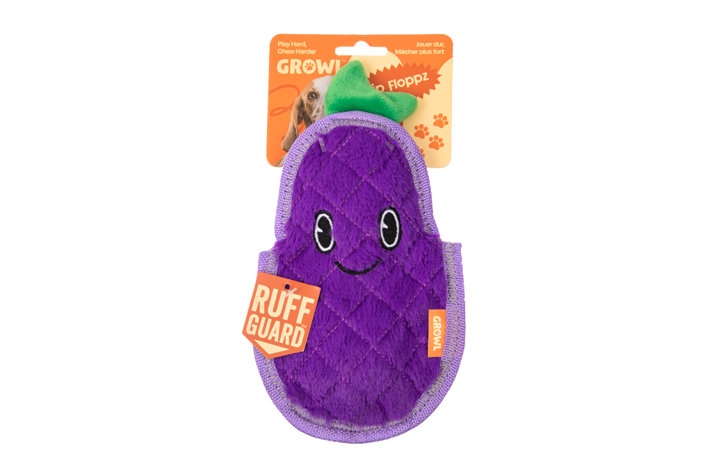 Growl Flip Floppz Eddie die Aubergine