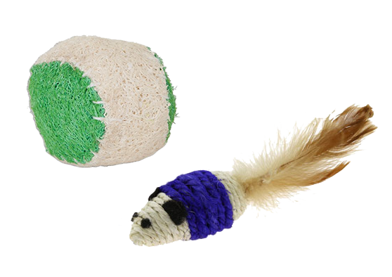 Jackson Galaxy Rope Mouse & Ball 2-Pack