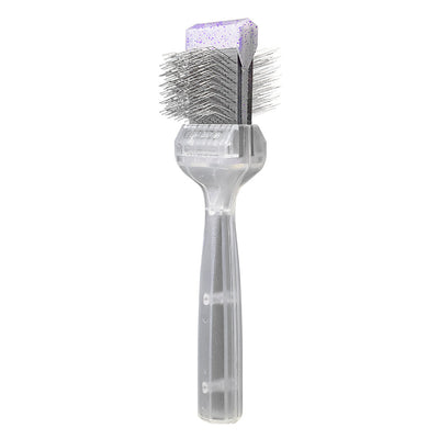 ActiVet Diamond Daily Care lila Flitter 4,5 cm Hundebürste entfilzen Katzenbürste