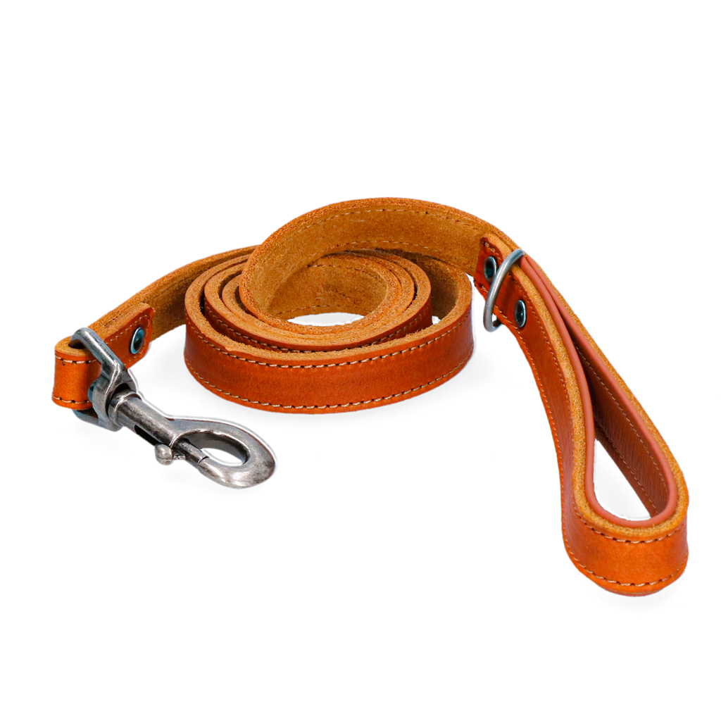 Spotted! Pro Leder Hundeleine Cognac