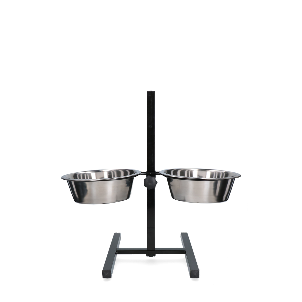 Futter- und Trinkschale Edelstahl T-Ständer Ø 21 cm (1,75 l)