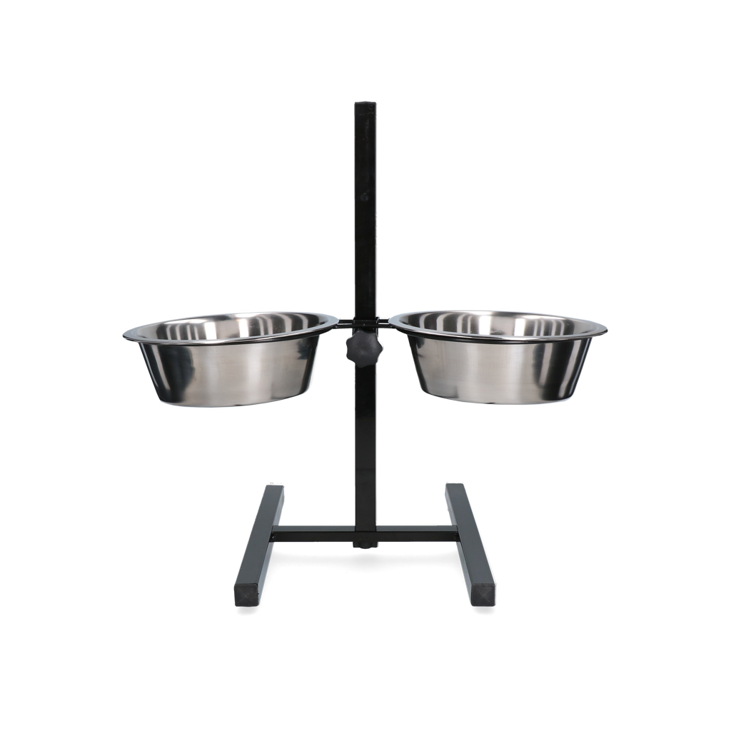 Futter- und Trinkschale Edelstahl T-Ständer Ø 25 cm (2,8 l)