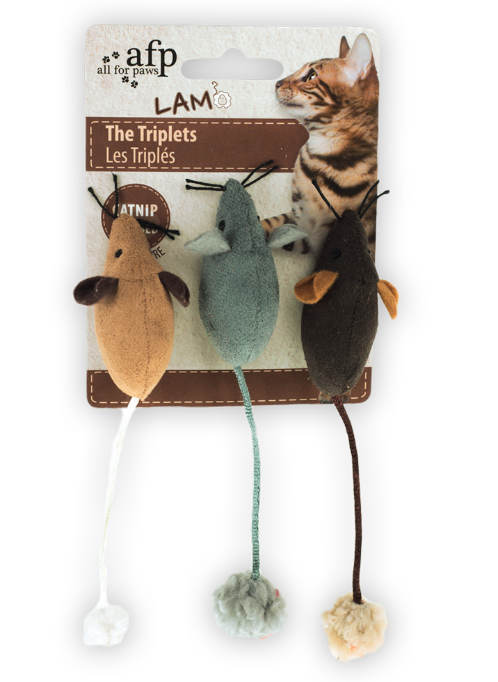 AFP Lambswool-The Triplets Catnip