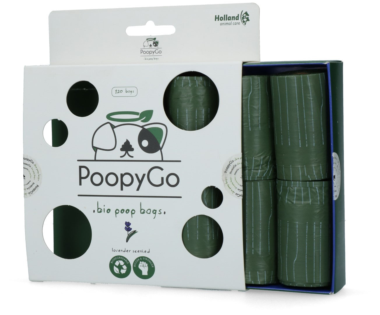 PoopyGo Eco Umweltfreundlich 120 St. (8x15 Beutel) Lavendel