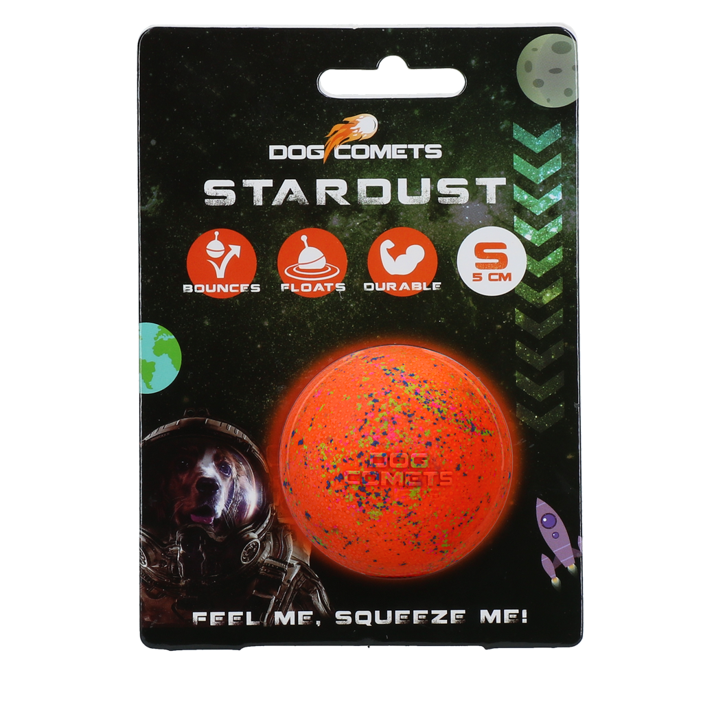 Dog Comets Ball Stardust Orange S