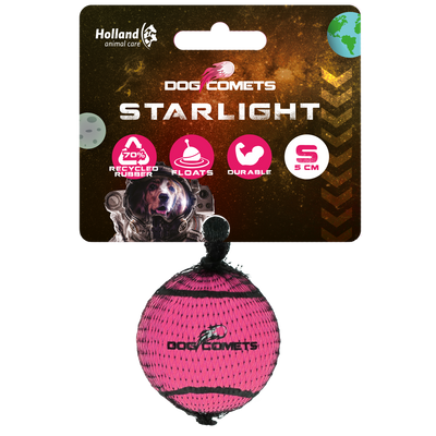 Dog comets Starlight Star Tennisbal  S Roze 1st