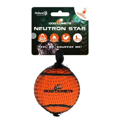 Dog comets Neutron Star Tennisbal met pieper L Oranje 1st