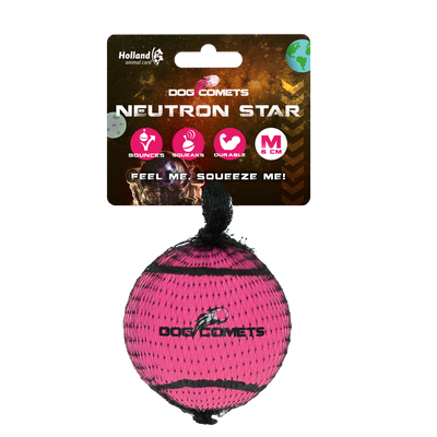 Dog comets Neutron Star Pink 1pc with Squeaker (Tennisball)