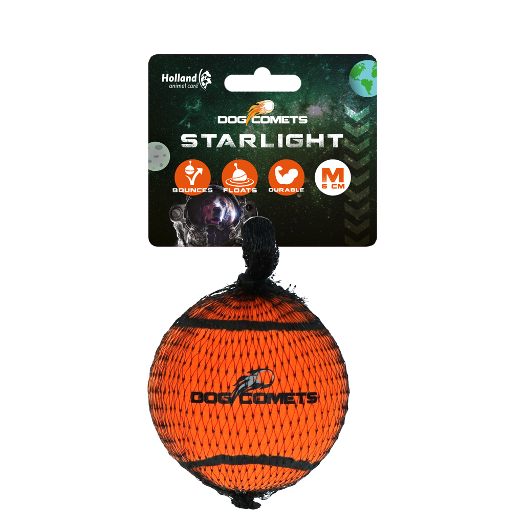 Dog comets Starlight Orange 1pc