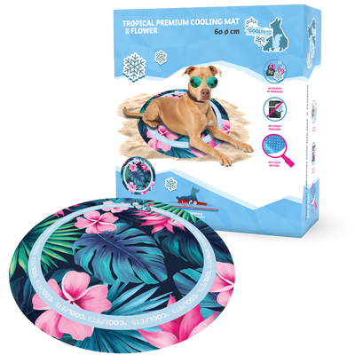 CoolPets Tropical Premium Cooling Mat Flower