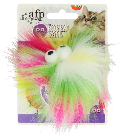 AFP Furry Fluffy Ball Yellow