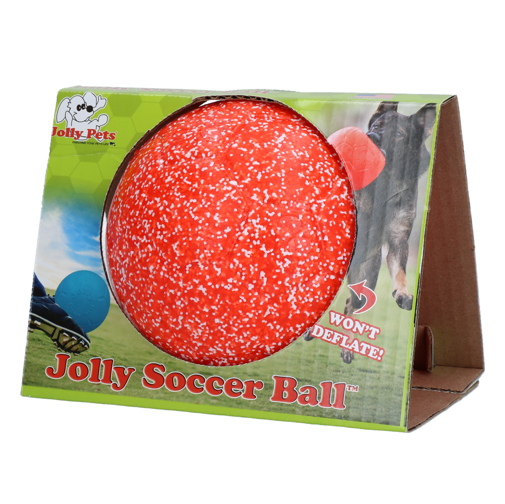 Jolly Soccer Ball 15cm Oranje/Wit