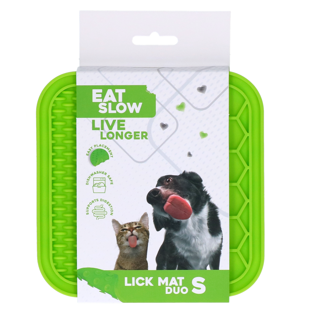 Eat Slow Live Longer Lick Mat Duo S Green