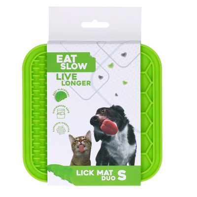 Eat Slow Live Longer Lick Mat Duo S Green