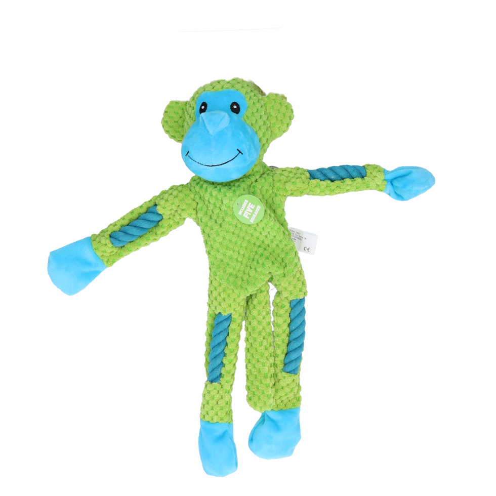 Pawise Rope leg Monkey w/multi Squeaker