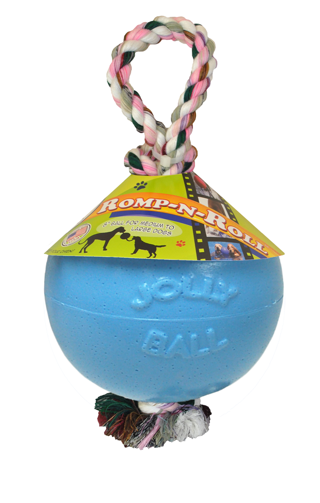 Jolly Ball Romp-n-Roll 15cm Hellblau (Heidelbeerenduft)