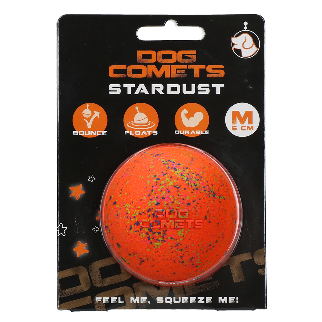 Dog Comets Ball Stardust Orange M