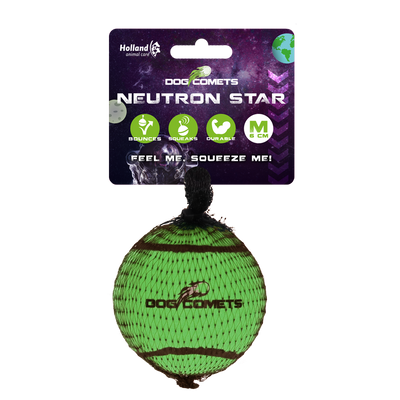 Dog comets Neutron Star Green 1pc with Squeaker