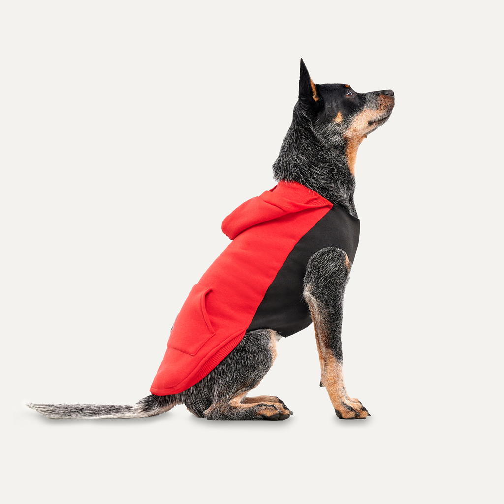 Gooeez  Kangaroo Fleece Hoodie S Red/Black