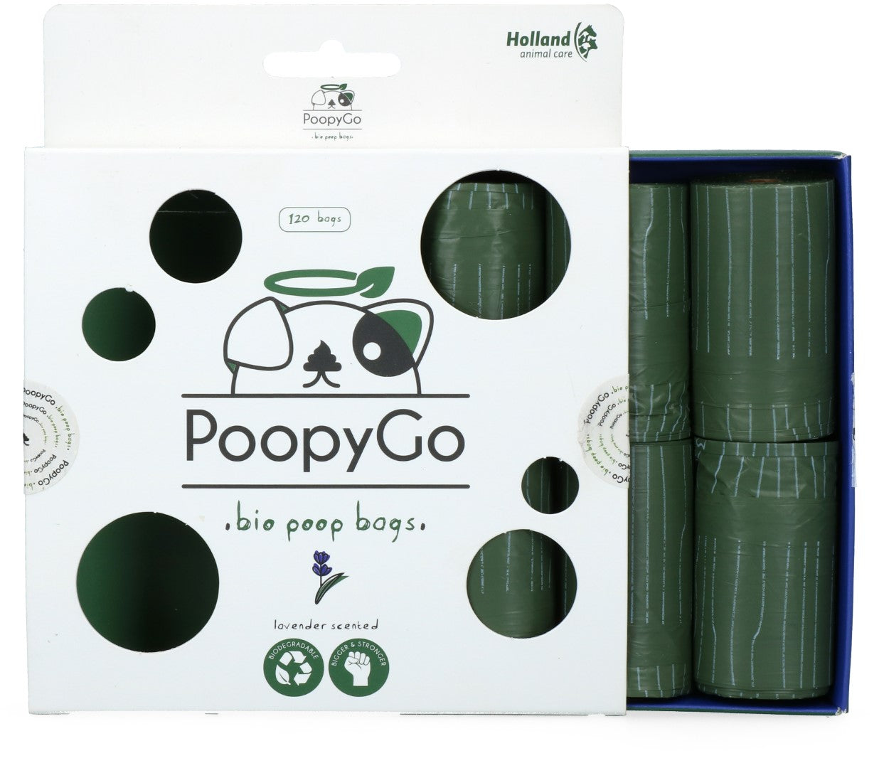 PoopyGo Eco Umweltfreundlich 120 St. (8x15 Beutel) Lavendel